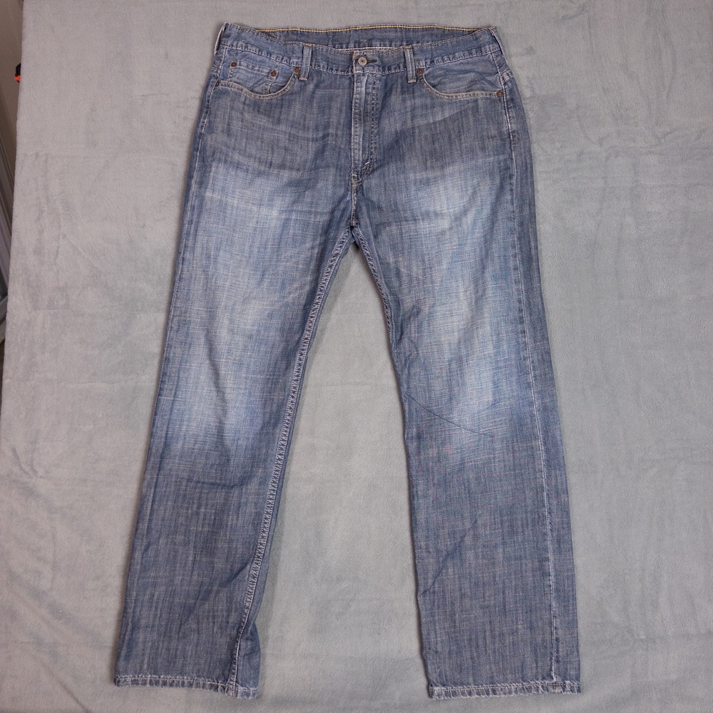 Levi's 569 Loose Straight Jeans Mens 38x34 Blue Relaxed Fit 00569-0133